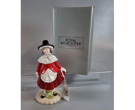 Royal Worcester 'Y Ferch Gymraeg' 'Welsh Girl' figurine, limited edition of 1200, 2005, with original box and COA.(B.P. 21% +