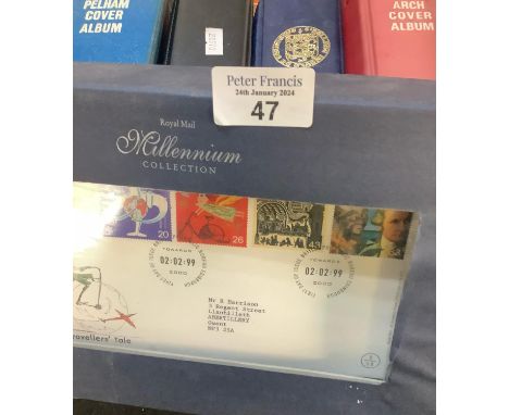 Great Britain collection of First Day Covers in five albums and Millennium box.   (B.P. 21% + VAT) 