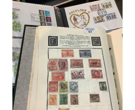 Great Britain collection of first Day Covers in four albums, 1960s to 1988 plus Meteor Album of all world stamps.   (B.P. 21%