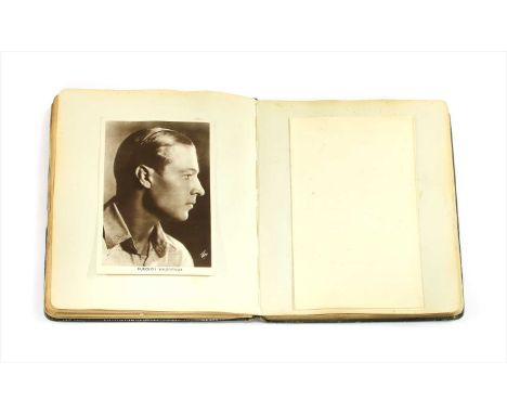 A photographic signed theatrical portrait album , containing over thirty autographed photographs of actors including, Maisie 