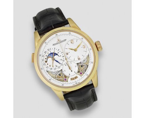 Jaeger-LeCoultre. A fine and unusual 18k rose gold manual wind centre seconds wristwtch with 6th of a seconds indication, cal