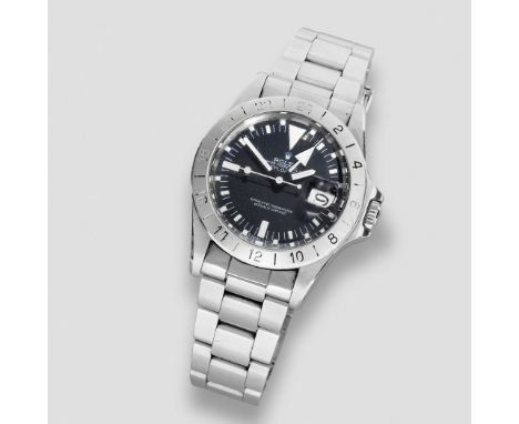 Rolex. A stainless steel automatic calendar bracelet watch with dual time zoneModel: Explorer IIReference: 1655Date: Purchase
