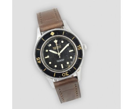 Blancpain. A rare stainless steel automatic divers wristwatchModel: Fifty Fathoms RotomaticReference: 810Date: Circa 1955Move
