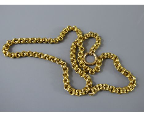 An Antique 9 ct Yellow Gold Chain in part, approx wt 15.7 gms. (af)