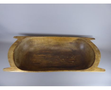 A Large French 19th Century Dough Trough, approx 104 x 44 cms.