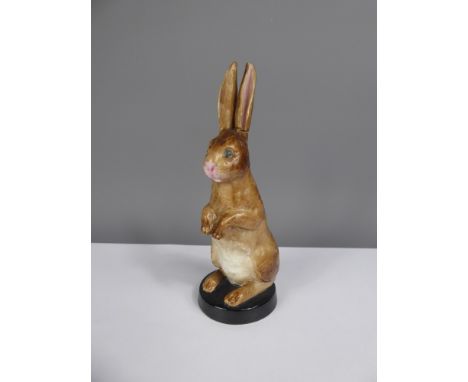 A Hand-Painted Royal Worcester Hare, nr 2842, approx 12 cms. (af)