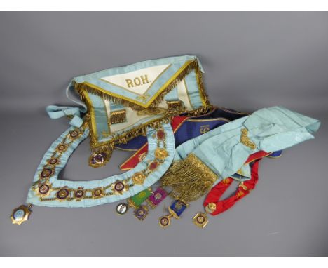 A Quantity of RAOB Cheltenham Regalia, including silver gilt jewels awarded to Bros. William Skelton Exhalted, a Prestbury Co