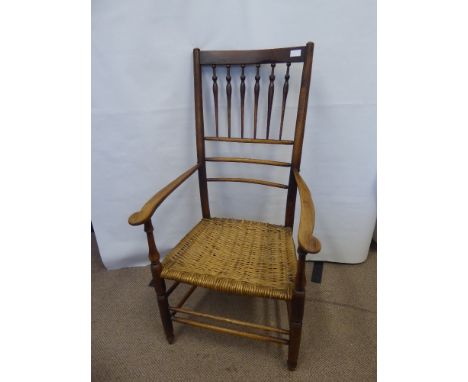 An Antique Ladder Back chair, approx 113 x 58 x 42 (to seat) cms.