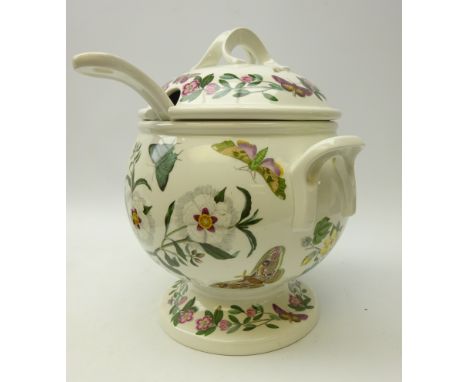 Large Portmeirion 'The Botanic Garden' soup tureen with ladle, H32cm    Condition Report   Click here for further images, con