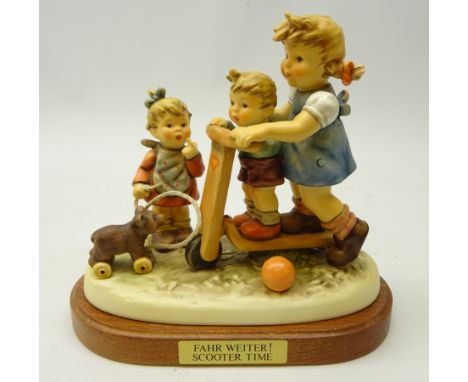 Goebel Hummel figure 'Scooter Time', boxed, L18cm   Condition Report   Click here for further images, condition, auction time