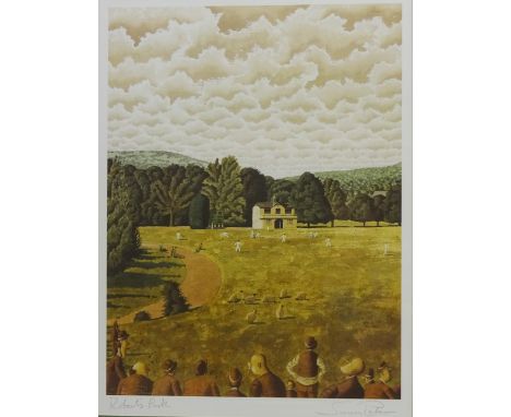 'Robert's Park', colour print signed and titled in pencil by Simon Palmer (British 1956-) 55cm x 41cm   Condition Report   Cl