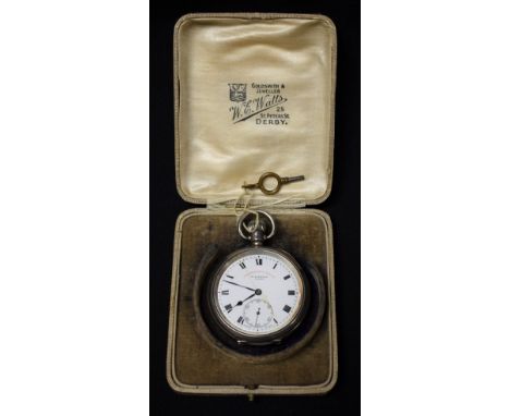 A Dennison silver cased pocket watch, Birmingham 1924/5