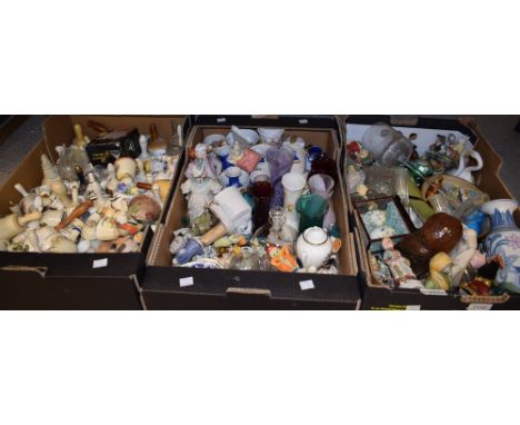 Ceramics and Glass - Caithness vases; a quantity of souvenir bells; other Victorian and later decorative ceramics, qty