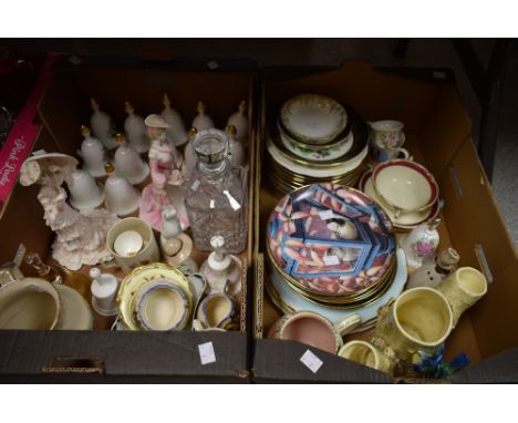 Ceramics and Glass - a Coalport figure, A Meeting At Ascot; another, Lady Caroline; Royal Crown Derby, Royal Worcester, Poole