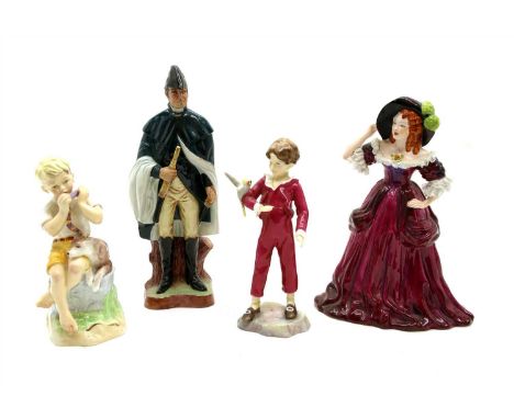 A collection of porcelain figures, to include a Royal Worcester figure of ‘June’ by F G Doughty, a Royal Worcester figure of 