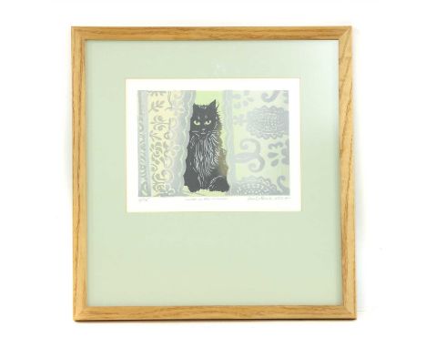 Paul Beck 'LULU IN THE WINDOW' Signed, inscribed with title and numbered 11/75 in pencil, lithograph 18 x 23cm