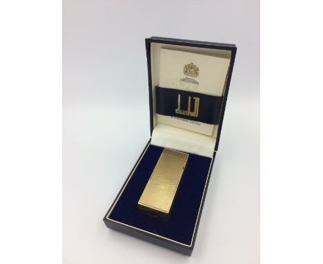 9ct gold Dunhill lighter 