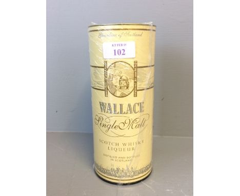 Bottle of Wallace Single Malt Scotch whisky liqueur 