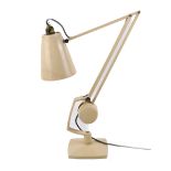 A mid-century Hadrill & Horstmann counterbalance multi poise desk lamp. On a square base.