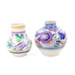 Two 20th century Poole Pottery vases.