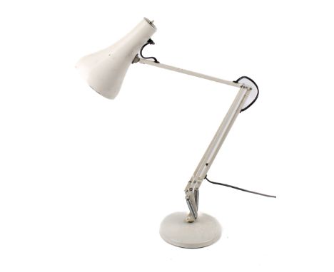 Anglepoise Lighting Ltd model 90 desk lamp. On a circular base. 