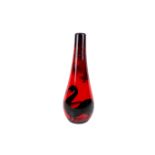 A limited edition Peggy Davies 'Dragon' vase. No. 35/100.