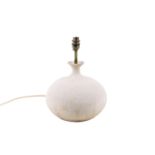Waistel Cooper (1921 - 2003) studio art pottery textured table lamp base.