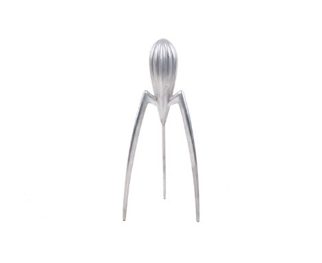 Alessi lemon squeezer 'Juicy Salif' designed by Philippe Starck. In cast aluminium, stamped 'Alessi, Italy'. H29cm