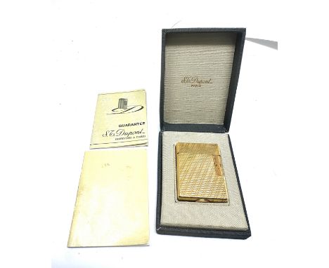 Vintage boxed dupont cigarette lighter 