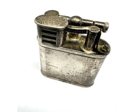 vintage hallmarked silver dunhill lift arm cigarette lighter pat No 288806