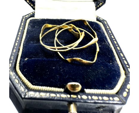 Vintage 14ct gold entwined rings weight 2.2g