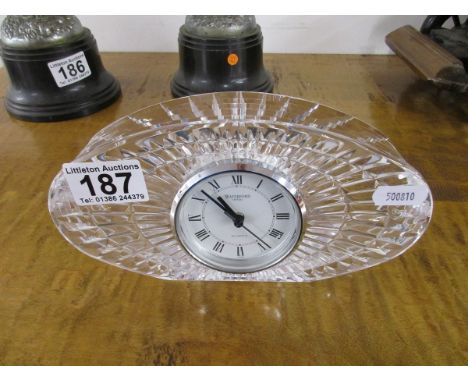 Waterford crystal mantle clock