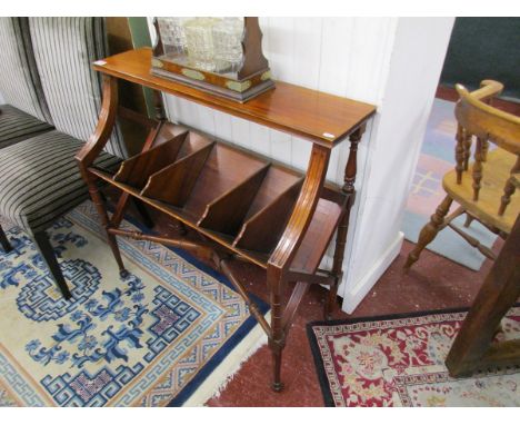Mahogany book trough stand