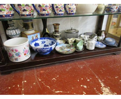 Shelf of china etc to include Maling &amp; Portmeirion