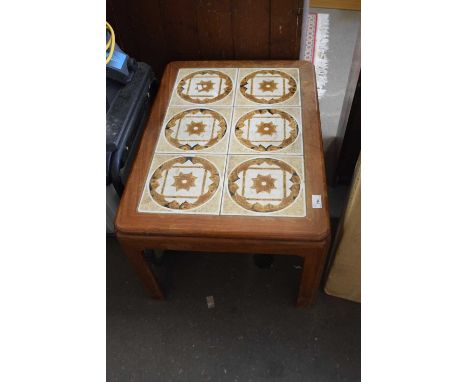 Retro tile top coffee table