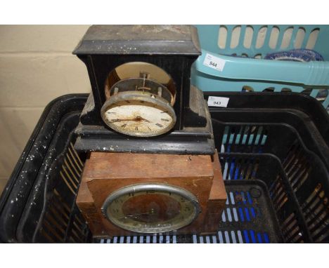 Two vintage mantel clocks