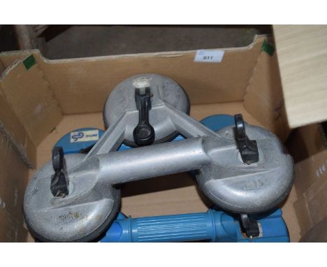 Three various glass suction lift tools