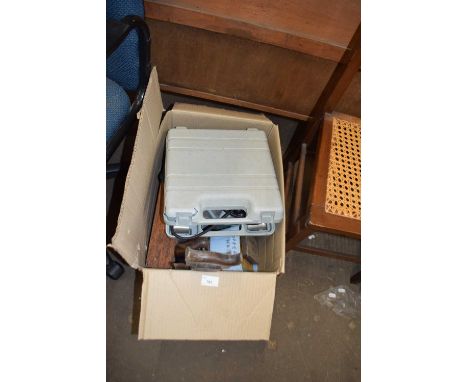 Box of assorted tools