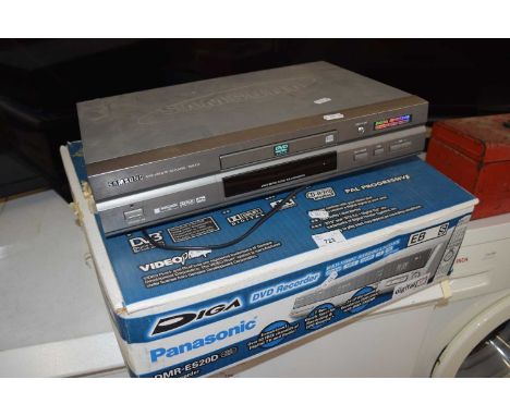 Panasonic DMR-ES20D DVD recorder, boxed together with a Samsung DVD-511 DVD video CD player (2)
