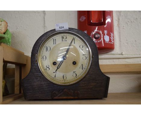 Dome topped mantel clock