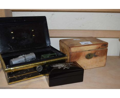 Three assorted vintage boxes