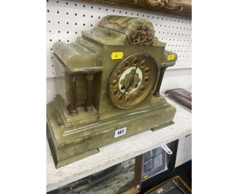 An Onyx mantle clock