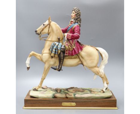 Bernard Winskell for Royal Worcester, a limited edition equestrian figure of 'Marlborough', No. 66/350, overall height 47cmCO