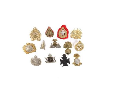 20 post 1920 Canadian cap badges, including Westminster Regiment, Lake Superior Regiment (2 types), The St John Fusiliers, an