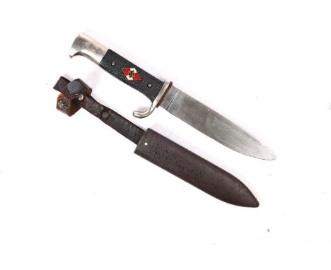 A Third Reich Hitler Youth dagger Fahrtenmesser, the blade with RZM mark over "M7/13" (Arthur Schutterlhofer &amp; Co, Soling