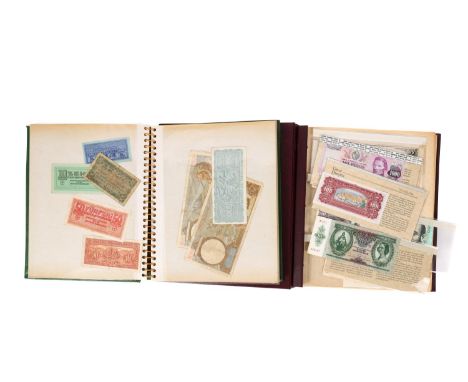 "Great Historic Banknotes of the World" a Franklin Mint album of "out of issue" notes, mostly late 20th century issues from a