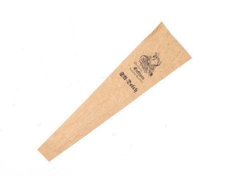 A printed brown paper bag for a Third Reich Eickhorn SA dagger, GC (creased) £40-50