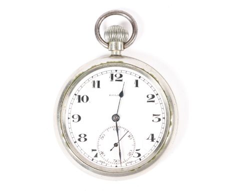 A WWII period Rolex military pattern pocket watch, unmarked. GWO&amp;C £60-80