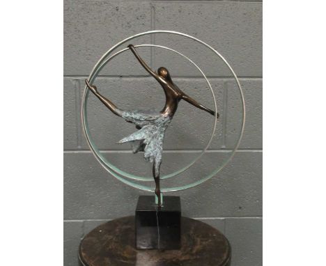 Jennine Parker (British 1972-), Elevation, a limited edition bronze sculpture of a dancer, impressed signature, numbered 57/1
