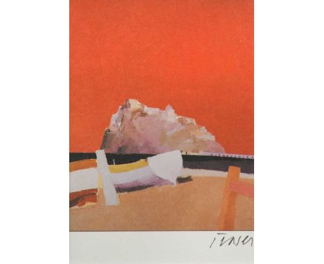 Donald Hamilton Fraser RA (British 1929-2009), Beach and Island, signed 'Fraser' (lower right), digital print from an unnumbe